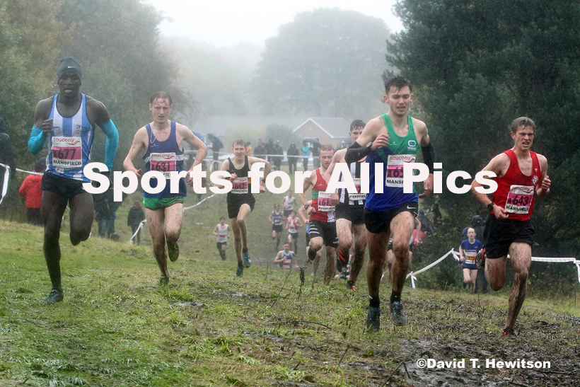Junior men, National Cross Country Relay Champs., Berry Hill Park, Mansfield.  Photo: David T. Hewitson/Sports for All Pics